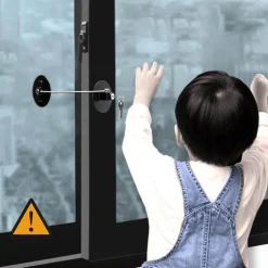 Self-Adhesive Door Lock - Multifunctional Home Security Device