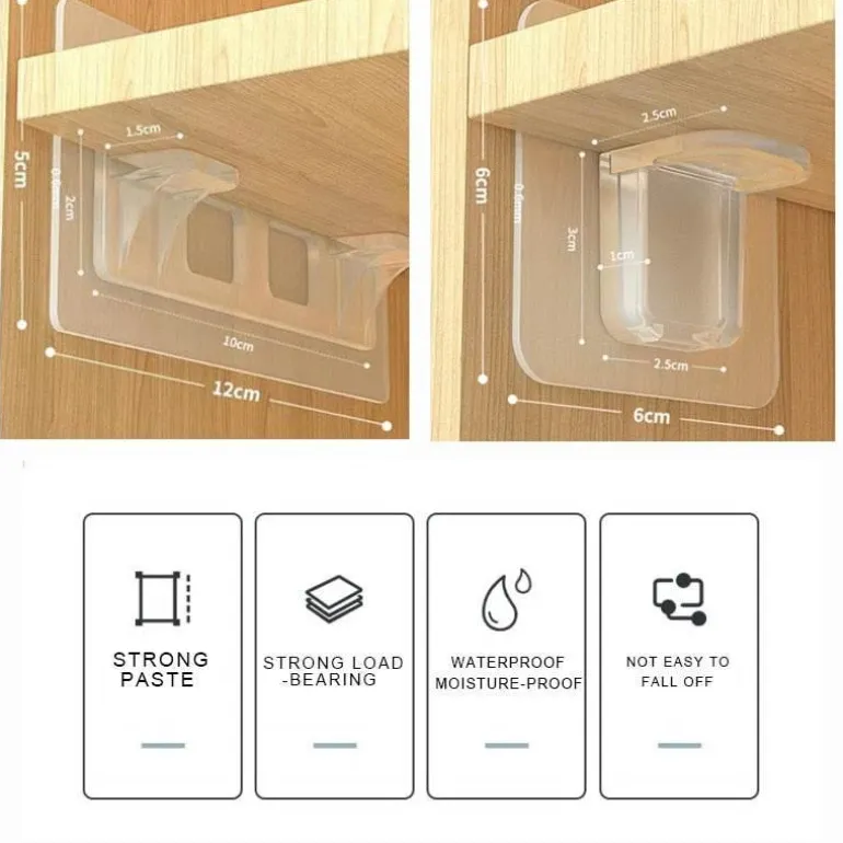 Self-Adhesive Shelf Bracket - Closet Organizer Tool
