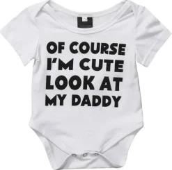 Süßer Baby Bodysuit - Look at My Daddy Design