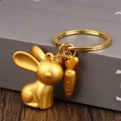Süßer Hasen Schlüsselanhänger - Glückskaninchen Accessoire
