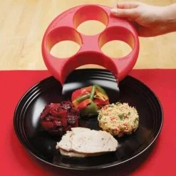 Serviertablett zur Portionskontrolle für Kinder – Lebensmittel-Organizer mit vier Fächern