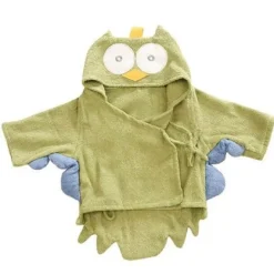 Süßes Baby-Badetuch mit blauem Hai - Plüsch-Badetuch für Kleinkinder