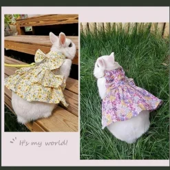 Süßes Kaninchen-Jeanskleid - Entzückendes Jeanskleid für Kinder