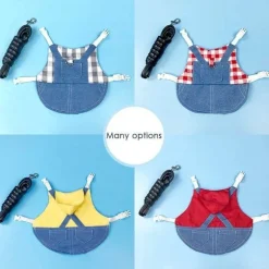 Süßes Kaninchen-Jeanskleid - Entzückendes Jeanskleid für Kinder