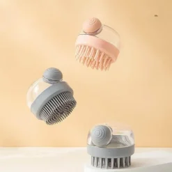 Shampoo Dispenser Brush - Quick Clean Hair Massager
