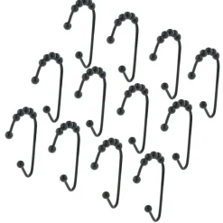 Shower Curtain Hooks - Stylish Easy Bathroom Accessories for Quick Use