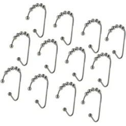 Shower Curtain Hooks - Stylish Easy Bathroom Accessories for Quick Use