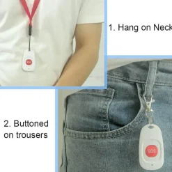 Sicherheitsarmband für Senioren - WiFi-SOS-Alarm