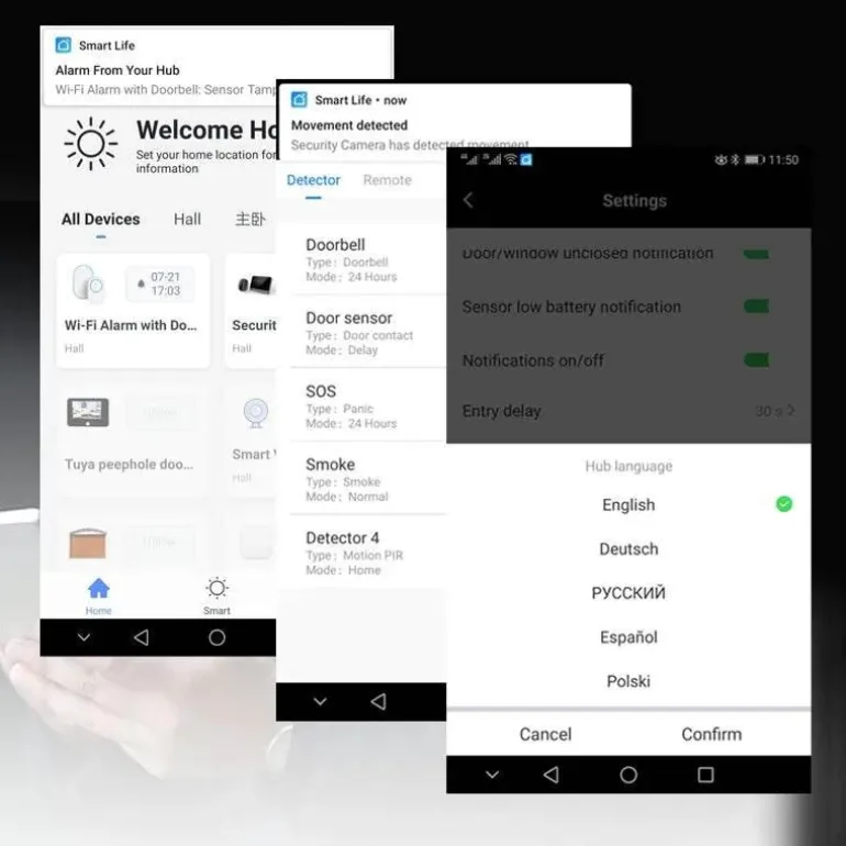 Sicherheitsarmband für Senioren - WiFi-SOS-Alarm