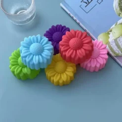 Silikon-Backformen-Set – 20-teilig, antihaftbeschichtet, hitzebeständig, Gänseblümchen-Design