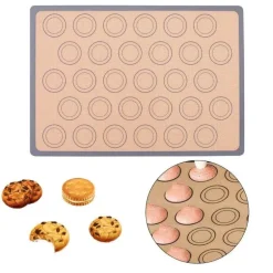 Silikon-Backmatte – Antihaft-Macaron-Muffin-Förmchen für die Küche zum Selbermachen