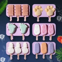 Silikon-Cartoon-Eiscremeformen – Hausgemachte Leckereien