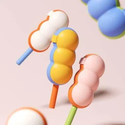 Silikon-Eisform für Stieleis – 2-in-1-Eismaschine mit Strohhalm