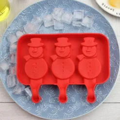 Silikon-Eisformen-Set mit Kaninchenmotiv – Eismaschine mit Holzstäbchen