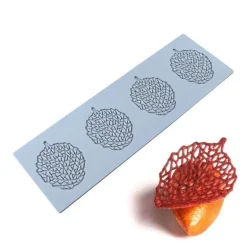 Silikonform mit Korallenzweig und Blättern für Kuchen- und Schokoladendekoration