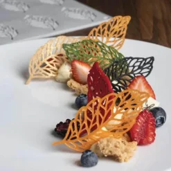 Silikonform mit Korallenzweig und Blättern für Kuchen- und Schokoladendekoration