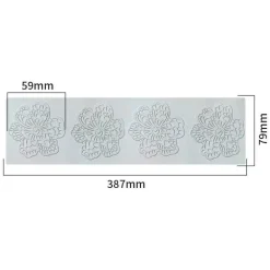 Silikonform mit Korallenzweig und Blättern für Kuchen- und Schokoladendekoration