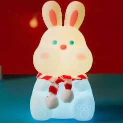Silikon-Kaninchen-Nachtlicht - Süße Kinderlampe