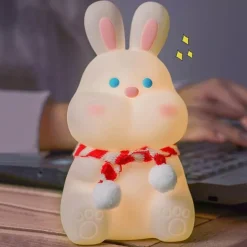 Silikon-Kaninchen-Nachtlicht - Süße Kinderlampe