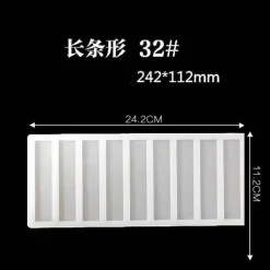 Silikon-Kuchenform – geometrische Formen für DIY-Schokoladen-Backdekor