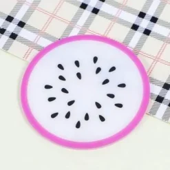 Silikon-Obstuntersetzer - 5er-Set Getränkeuntersetzer