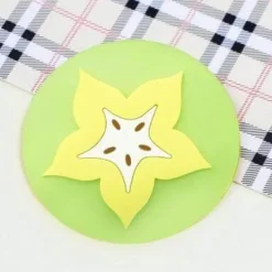 Silikon-Obstuntersetzer - 5er-Set Getränkeuntersetzer