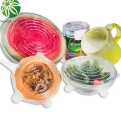 Silikon-Stretchdeckel - Universal-Set zur Lebensmittelaufbewahrung