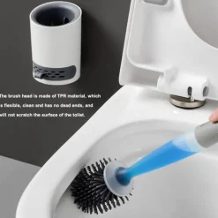 Silikon-Toilettenbürste mit Seifenspender – Sanftes Reinigungswerkzeug