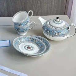 Silk Road Kaffee- und Teeservice – Elegantes Teegeschirr mit Tassen, Tellern und Essgeschirr