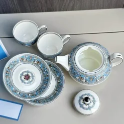 Silk Road Kaffee- und Teeservice – Elegantes Teegeschirr mit Tassen, Tellern und Essgeschirr