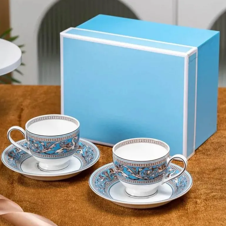 Silk Road Kaffee- und Teeservice – Elegantes Teegeschirr mit Tassen, Tellern und Essgeschirr