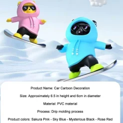 Skateboard-Bär-Dekor – süßes Geschenk für Skateboard-Liebhaber