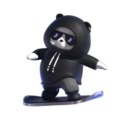 Skateboard-Bär-Dekor – süßes Geschenk für Skateboard-Liebhaber