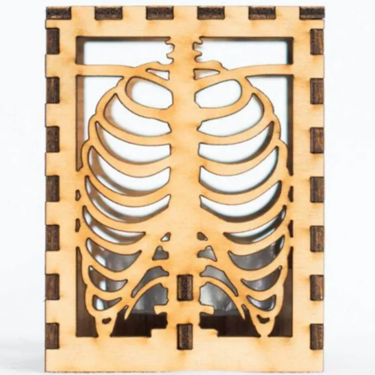 Skeleton Lamp Shade - Creepy Halloween Decor