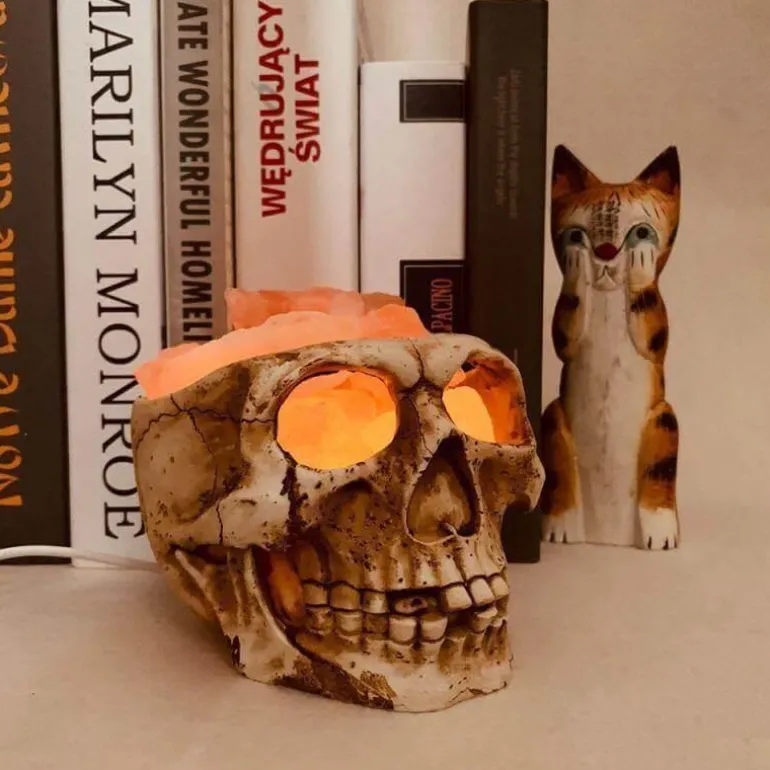 Skull LED Night Light - Halloween Spooky Decor