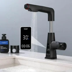 Smart Faucet - Rotatable Temperature Water Tap Display