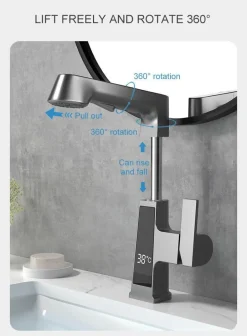 Smart Faucet - Temperature Display Kitchen Tap