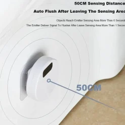 Smart Toilet Auto Flush Sensor - Intelligent Bathroom Upgrade