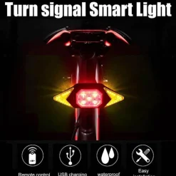 Smartes Fahrradlicht mit Fernbedienung – Innovative Blinker-Sicherheitslampe