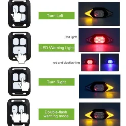 Smartes Fahrradlicht mit Fernbedienung – Innovative Blinker-Sicherheitslampe