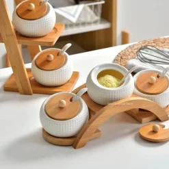 Smartes Gewürzset aus Keramik – Nordic Touch Küchenzubehör