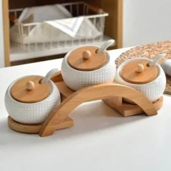 Smartes Gewürzset aus Keramik – Nordic Touch Küchenzubehör