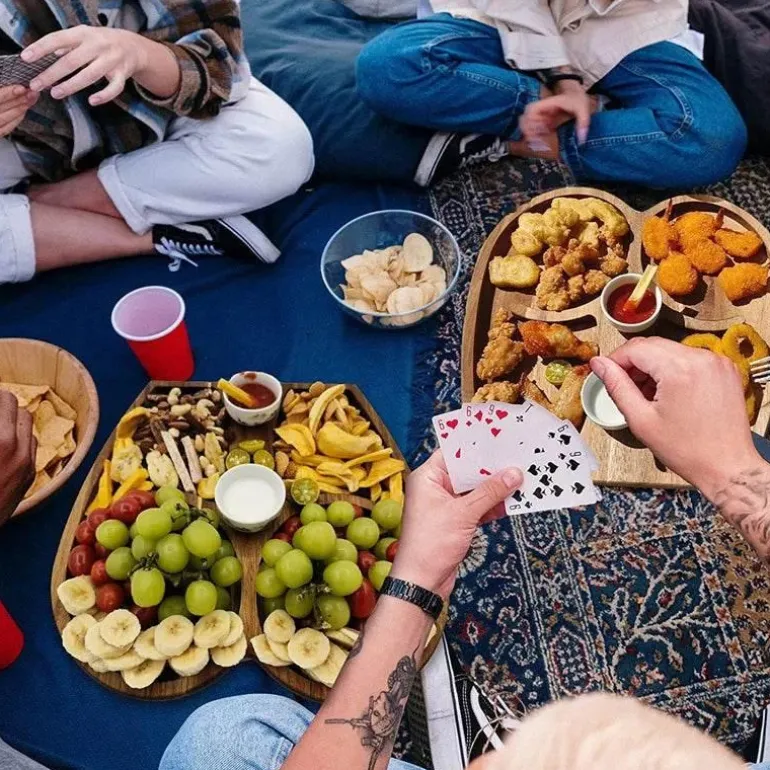 Snacktablett in Po-Form – lustiges Serviertablett für Partys für Erwachsene