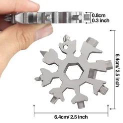 Snowflake Multi-Tool – 18-in-1 Camping-Survival-Handwerkzeug
