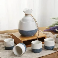Snowflake Sake Set - Elegante Weißweingläser