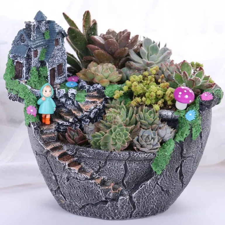Solar Fairy House Lamp - Decorative Outdoor Garden Light