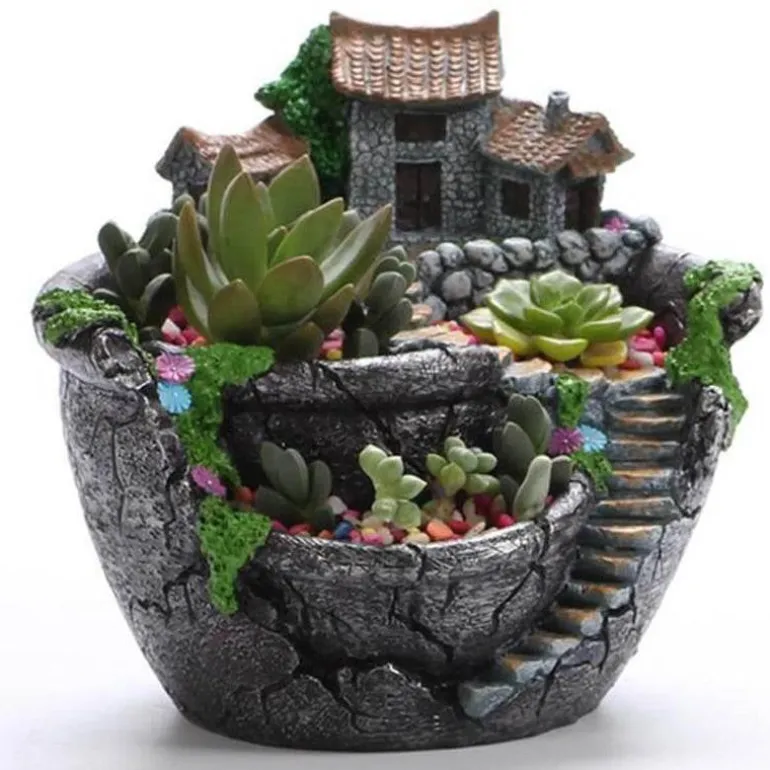 Solar Fairy House Lamp - Decorative Outdoor Garden Light