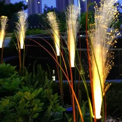 Solar Gartenleuchten - Wasserdichte dekorative Schilflichter