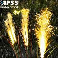 Solar Gartenleuchten - Wasserdichte dekorative Schilflichter