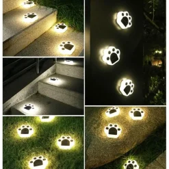 Solar Katzenpfoten Außenlampe - Dekoratives Solarlicht